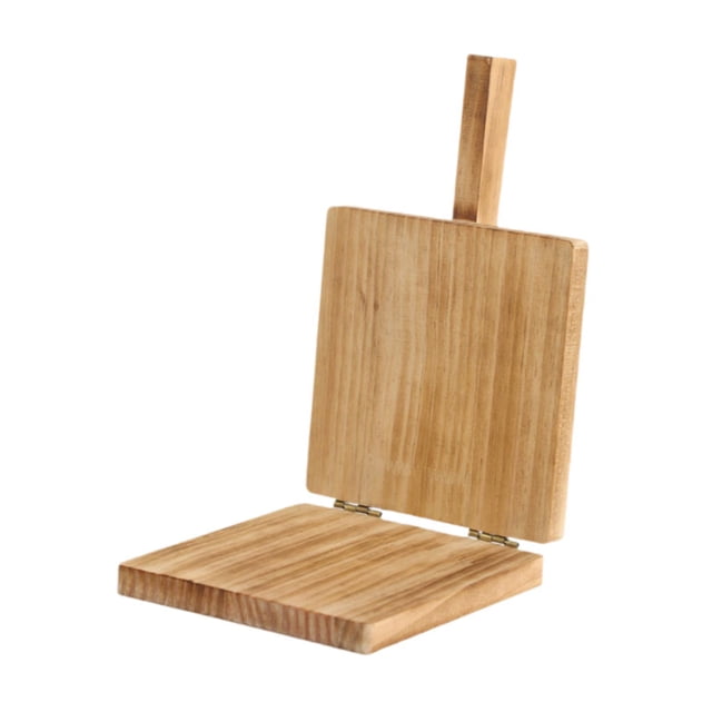 Luzkey Wooden Press Dumpling Dough Maker, Manual Wooden Tortilla Press Dough Presser for Home Chapati Kitchen Tortillas Restaurant Brown