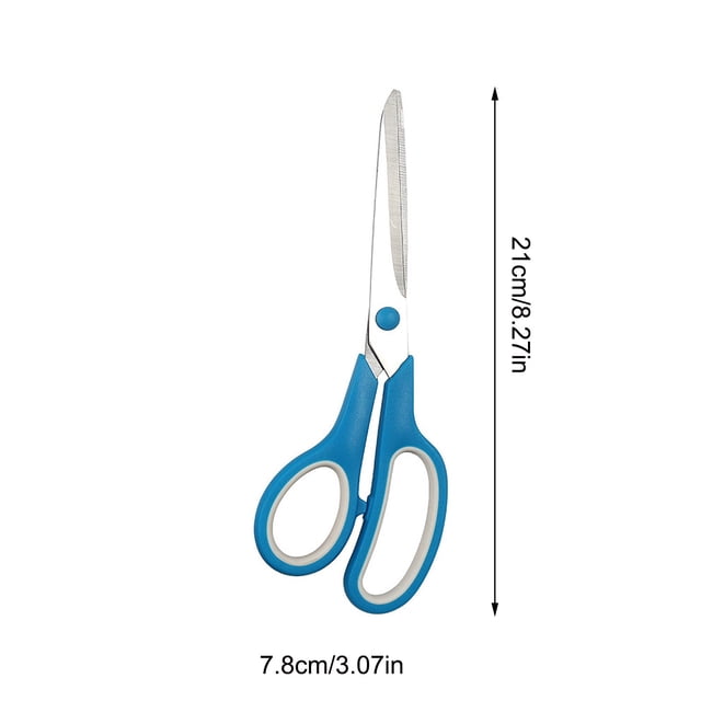Stainless Steel Scissors for Office and Home Use 21 cm Multifunctional Student Craft Scissors with Non-slip Handle