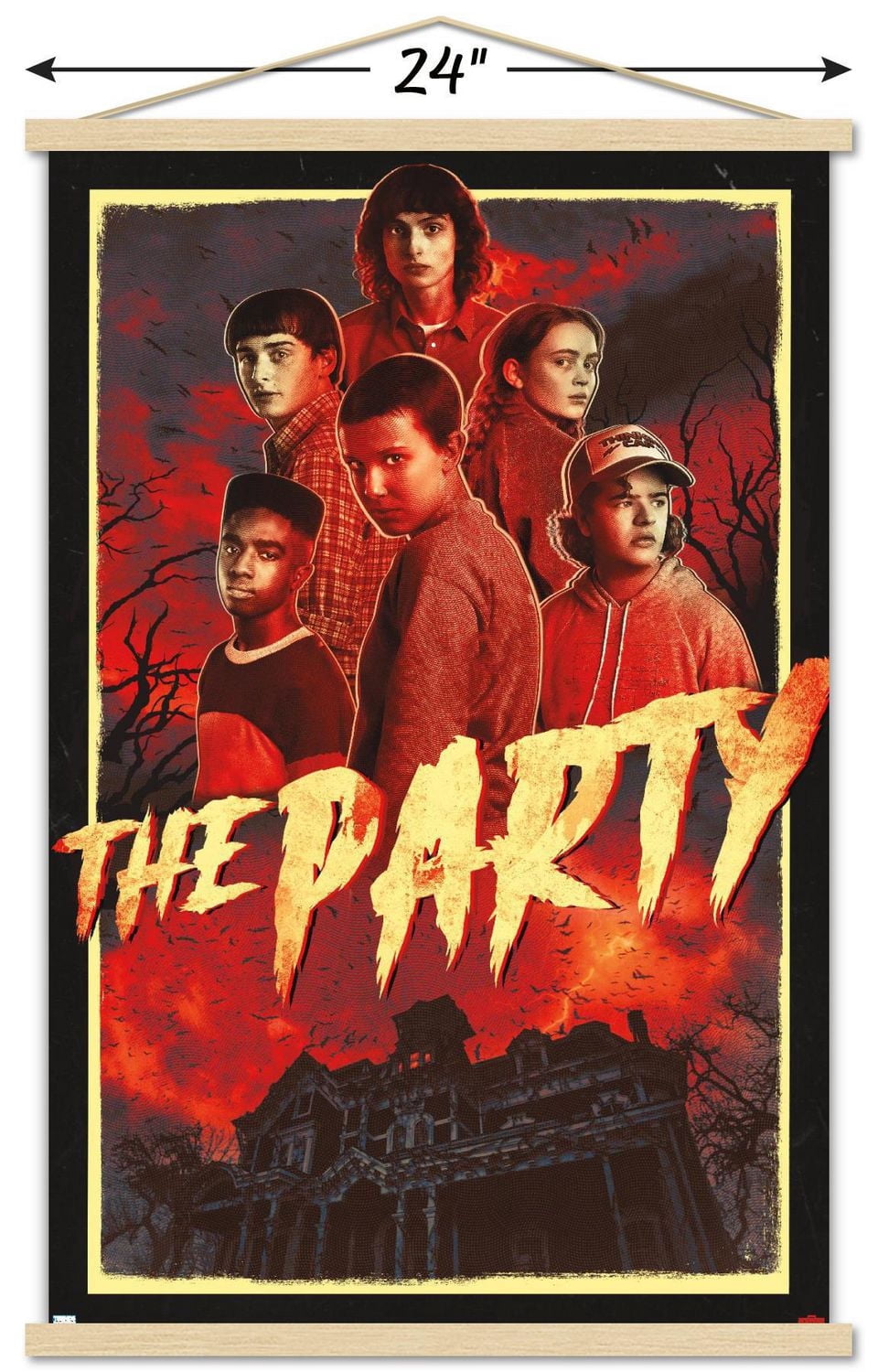 Netflix Stranger Things: Season 4 - The Party Wall Poster with Magnetic Frame