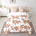 thumbnail image 2 of Ochre Yellow Cowhide Twin Comforter Set,7 Pieces Soft Microfiber Bull Cattle Cow Print Comforters with Fitted Sheet,Flat Sheets,and Pillowcases- Farmhouse Western Farm Animals Skin Bedding Sets, 2 of 5