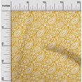 thumbnail image 2 of oneOone Cotton Poplin Yellow Fabric Paisleys Sewing Craft Projects Fabric Prints By Yard 56 Inch Wide-PI, 2 of 5
