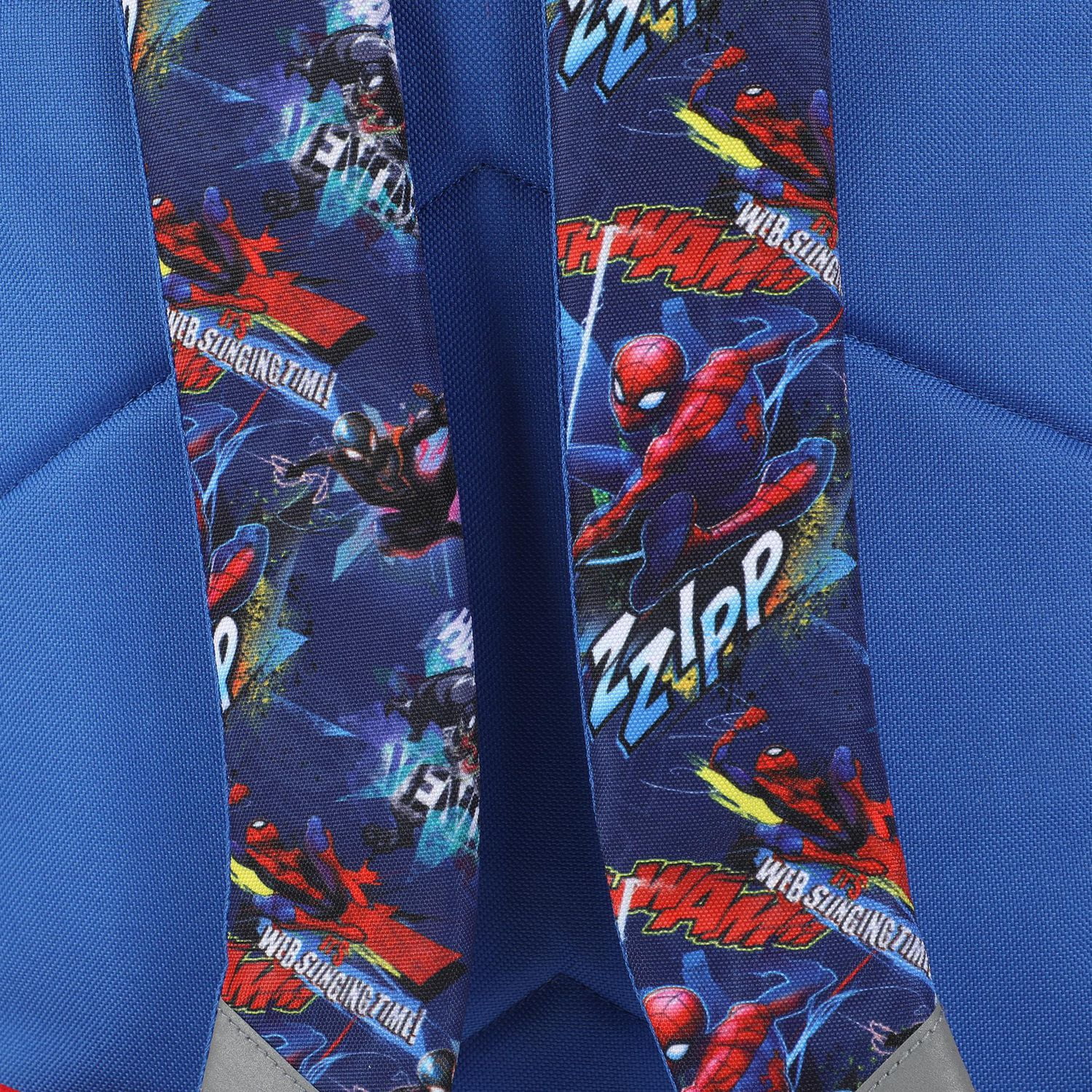 Marvel Spiderman Light-Up Eyes and 3D Molded Front Pocket 17” featuring Spider-Man, Miles Morales, Green Goblin, Venom