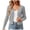 Light Gray, variant on Aocisk Cropped Cardigan for Women Long Sleeve Lightweight Button Down Sweaters V Neck for Stylish and Comfortable Fit White L