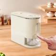 thumbnail image 4 of Food Storage Rice Dispenser Cereal Containers with Sealed Lid Measuring Cup and Dial Clear Design for Grain Corn Soy Dry Foods, 4 of 8