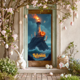 thumbnail image 3 of Haunted Lighthouse Halloween Banner Scary Ghost Pumpkin Design for Party Decoration Night Celebration Holiday Event, 3 of 5