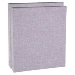 Uxcell 3 Ring Binder, 2 Pcs A5 Size Flexible Round Binder Big Capacity Linen Planner Binder for Business Home Classroom, Light Purple