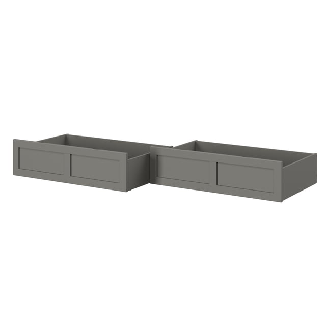 Ensemble de 2 Tiroirs Simple TG en Gris