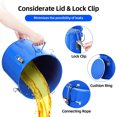 thumbnail image 4 of Grease Storage Container, 8 Gallon Heavy-Duty Oil Bucket with Locking Lid for Kitchen & Food Truck, 4 of 7