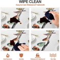 thumbnail image 4 of Fall Sunflower Vinyl Tablecloth Rectangle Plastic PVC Oilcloth Tablecloths Wipeable Table Cloth Cover for Foot Folding Tables Kitchen Dining Room Table Crafting x, 4 of 7