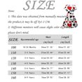 thumbnail image 2 of LUOGENLI Robe Fillette Tout-Petits Manches Courtes Imprimés Robe Princesse Danse Fête Robes Vêtements Jupe Maxi Ensemble Volant Rouge 7-8 Ans, 2 of 3