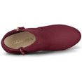 thumbnail image 4 of Unique Bargains Women's Side Zip Low Platform Block Heel Ankle Booties, 4 of 6