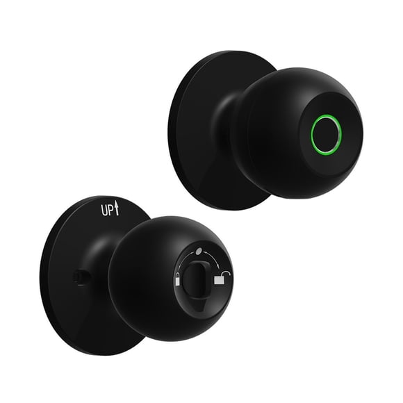 Smart Door Knob Fingerprint Rechargeable Electronic Lock with Keys Control for Bedrooms Cloakroom ,Easy to Operate
