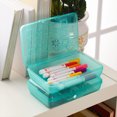 thumbnail image 4 of Sterilite Small Translucent Pencil Box, Molokai Blue (24 Pack), 4 of 7