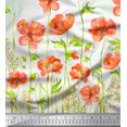 thumbnail image 3 of oneOone Cotton Cambric Fabric Leaves & Flower Panel Printed Craft Fabric BTY 56 Inch Wide, 3 of 3