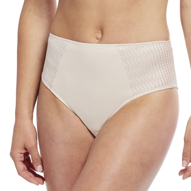 Carole Martin Culotte Hipster pour Femmes, Coupe Haute Confortable, Couvrance Totale, Style 8002, Beige, Moyen