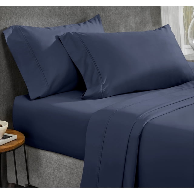 California Design Den Sheet Sets, Natural 100% Cotton Sheets, Soft Luxury 400 Thread Count Sateen Bedding Sheets Set, Deep Pocket Cooling Sheets