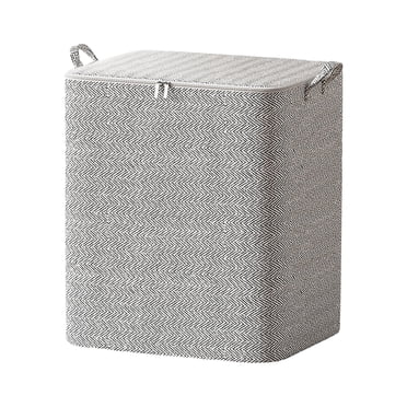 TACILIP Organisateurs de Placard et Rangement, Sac de Rangement à Fermeture Éclair Non Tissé, Panier de Rangement pour Déménagement, Sac de Rangement pour Vêtements de Grande Capacité pour Voyage, Rangement et Organisateur