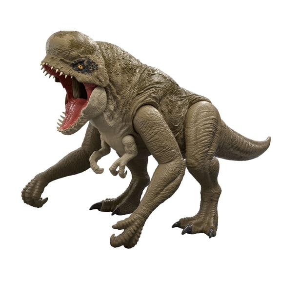 Jurassic World Rebirth Super Colossal Distortus Rex Dinosaur Figure, 31-Inch, Swallows Minis