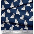 thumbnail image 3 of Soimoi Poly Georgette Fabric Pug Dog Printed Craft Fabric by The Yard 52 Inch Wide, 3 of 3