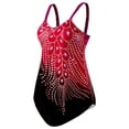 thumbnail image 4 of Wangscanis Maillot de Bain une-Pièce Sans Manches à Col en V pour Femmes Grande Taille, 4 of 9