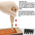 thumbnail image 4 of Leather Hole Punch for Belts Automatic Belts Mute Screw Rotary Hole Punch Steel Belt Hole Leather Tools Leather Punch Tool for Belts Leather Hole Punch Tool Leather Belt Hole Punch, 4 of 9