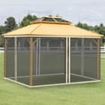 thumbnail image 2 of Outsunny 10' x 13' Gazebo Replacement Mosquito Netting Screen Walls, 2 of 10