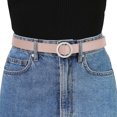 thumbnail image 4 of Unique Bargains Ceintures pour Femmes Anneau en O Boucle en Métal Grande Taille Mince Ceinture de Taille Non Poreuse, 4 of 4