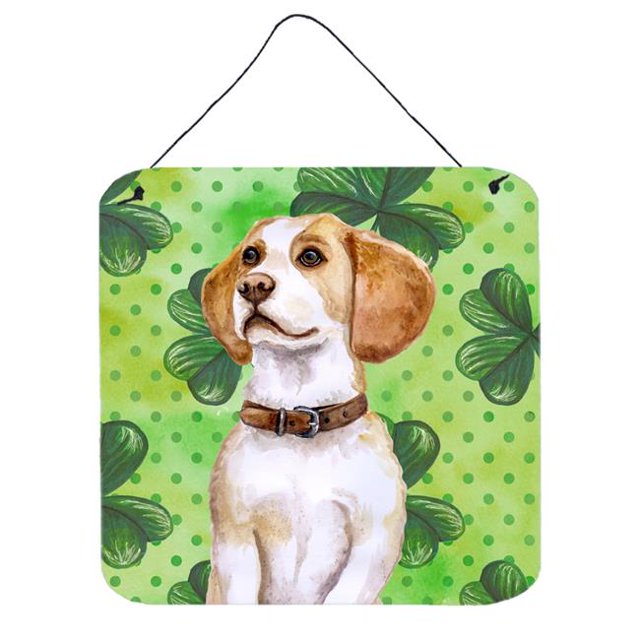 Beagle St Patricks Wall or Door Hanging Prints