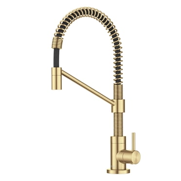 KRAUS Robinet de Filtre à Eau Potable à Poignée Unique pour Système d'Osmose Inverse Ou de Filtration d'Eau en Laiton Brossé, FF-104BB