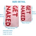 thumbnail image 2 of Cute Get Naked Bath Mat Bright Bathroom Rugs Bathroom Funny Non Slip Floor Bath Rug Machine Washable Bathmat Soft Microfiber Carpet for Bathtub & Shower (Pink Base & Rose Red Words, 31.5 * 19.7 Inch), 2 of 8
