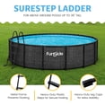thumbnail image 3 of Funsicle 36" SureStep 3 Stair Outdoor Above-Ground Swimming Pool Ladder, Black, 3 of 10