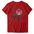 thumbnail image 2 of Aboser T-Shirts Graphiques de Baseball Love pour Femmes 2024 Été Col Rond T-Shirts Baseball Cadeaux Mothers Day Amples Manches Courtes, 2 of 3