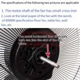 thumbnail image 2 of 40cm Household Plastic Fan Blade 3 Leaves Standing Fan Blade For Pedestal Transparent Table Stand Fan 16 Inch, 2 of 7
