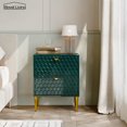 thumbnail image 3 of Boyel Living 2 Drawer Nightstand Free standing Storage Cabinet Sofa Side Storage Table Bedroom Accent Side Table, Green, 3 of 10