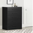 thumbnail image 1 of South Shore Primo 5-Drawer Chest for Adult, in Black Oak, 1 of 12