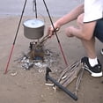thumbnail image 4 of Trépied de Feu de Camp Portable Support Triangulaire Cruches d'Eau Suspendues Support de Poêle BBQ Accessoires d'Équipement de Camping, 4 of 8