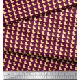 thumbnail image 2 of Soimoi Red Rayon Fabric Duck Bird Printed Fabric 1 Yard 56 Inch Wide, 2 of 3