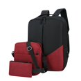 thumbnail image 2 of 3-Piece USB Charging Laptop Backpack Set Organized Compartments Padded Shoulder Strap for 15.6 Inch Laptop Travel Business School Durable Polyester Fabric, 2 of 8