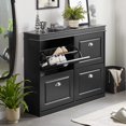 thumbnail image 2 of SoBuy FSR79-SCH,4 Drawers Shoe Cabinet Shoe Rack Shoe Storage Cupboard Organizer Unit,Black, 2 of 5