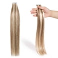 thumbnail image 2 of Extensions de Cheveux Humains à Bande Surligner Balayage Cheveux Lisses, 2 of 6