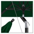 thumbnail image 4 of California Umbrella 9' Golden State Series Patio Umbrella With Stone Black Aluminum Pole Aluminum Ribs Collar Tilt Crank Lift With Pacifica Hunter Green Fabric, 4 of 4