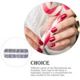 thumbnail image 3 of QualitChoice 1 Bag Glass Crystal Special-shaped Eye-catching Flat Bottom Easy to Paste Perfect Match Nail Rhinestones for Mobile Phone 430 White AB 1Set, 3 of 6