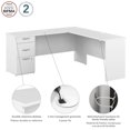 thumbnail image 2 of Bestar Logan 65W L Shaped Desk with Drawers in pure white, 2 of 4