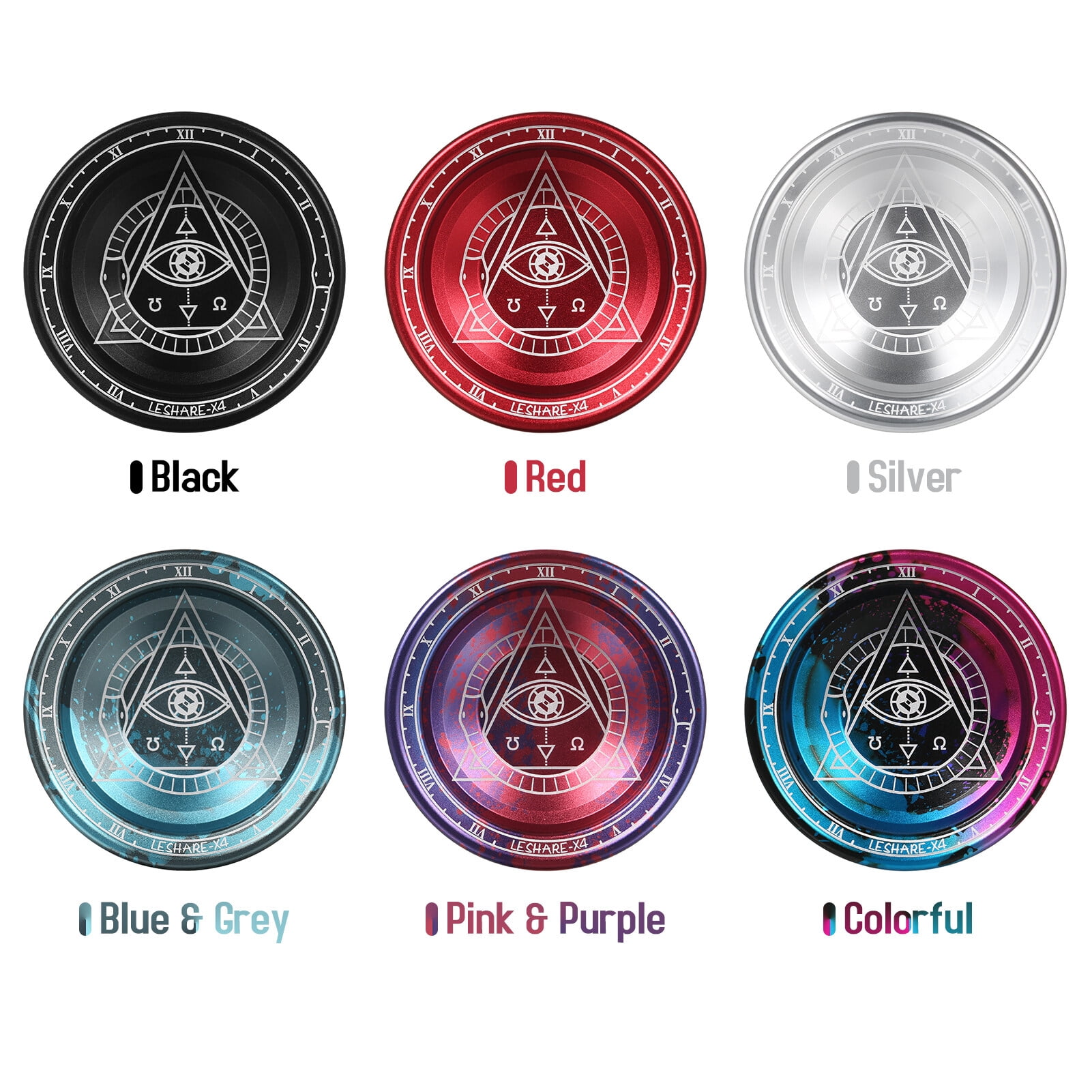 Drfeify Boule Yoyo Yoyo Ball Aluminium Aloy Yo Yo avec cordes