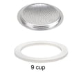 thumbnail image 2 of MYG Rubber Seal/Rings+Filter -Replacement- Sizes 9 Cup Espresso coffee Maker Moka Pot, 2 of 9