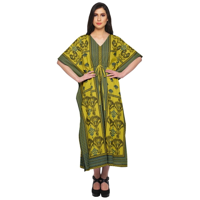 Moomaya Caftan pour Dames Tenue de Détente des Fêtes Robe Maxi Robes Africaines pour Femmes