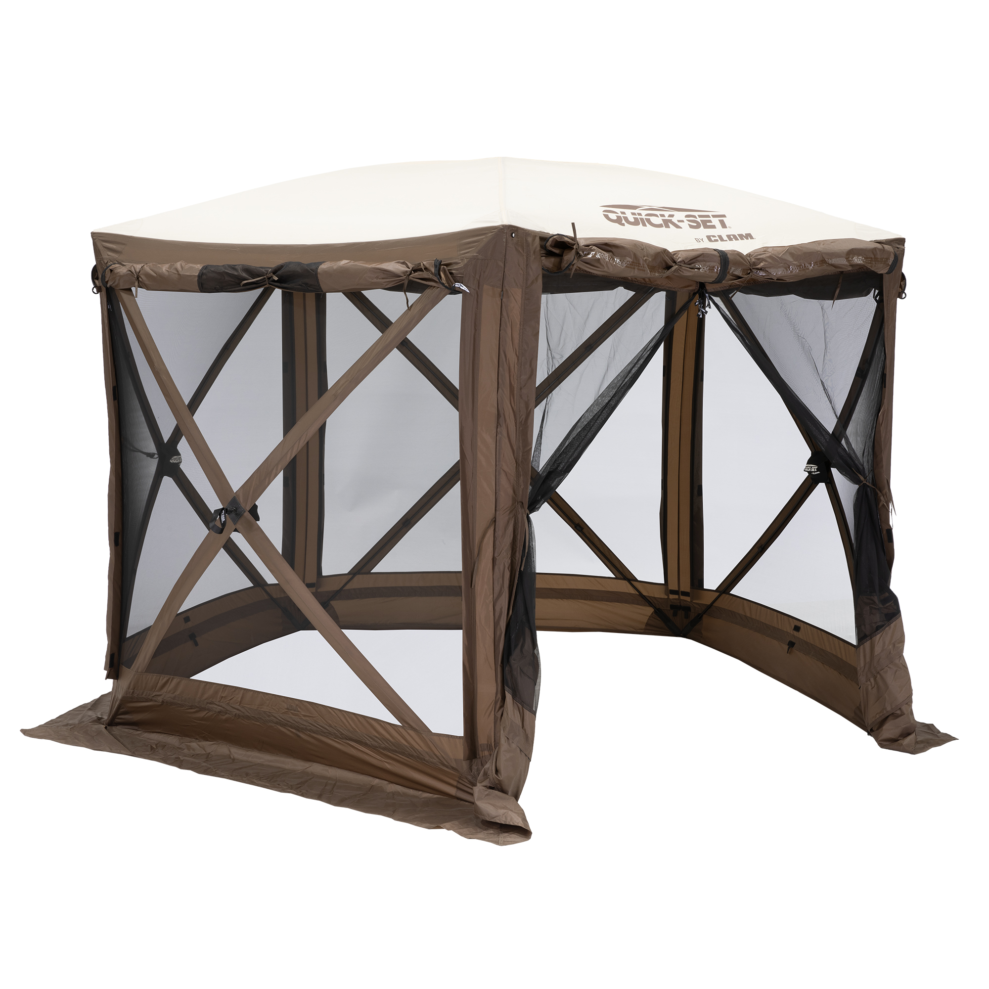 CLAM Quick-Set Adventure 9x9' Portable Outdoor Canopy Shelter w/Wind Panels