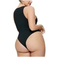thumbnail image 5 of Yuyuzo Bodysuits for Women Belly Control Sleeveless Racerback Tank Top 1 Piece Crew Neck Rompers, 5 of 5