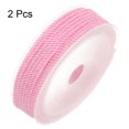 thumbnail image 3 of Unique Bargains 2 Packs Twisted Nylon Twine Thread Beading Cord 3mm 7M/23 Feet Extra Strong Braided Nylon String, Pink, 3 of 6