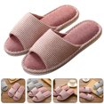 thumbnail image 2 of 1 Pair Indoor Slippers Women Slippers Comfortable House Slippers Cloth Slippers, 2 of 7